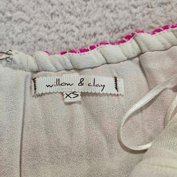 Willow & Clay Aztec Embroidered Flowy Sundress Halter Neck Sz XS Boho Chic - Picture 10 of 11